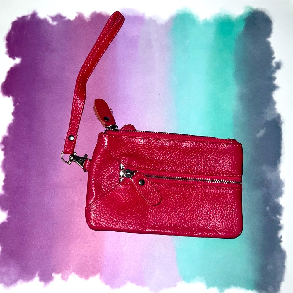 Handmade Pink Leather 6 Keychain Holder